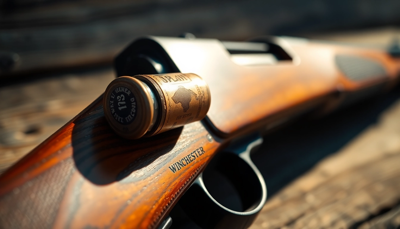 Rustic .32WIN Winchester lever-action rifle with cartridge, showcasing historical firearm design and vintage charm.