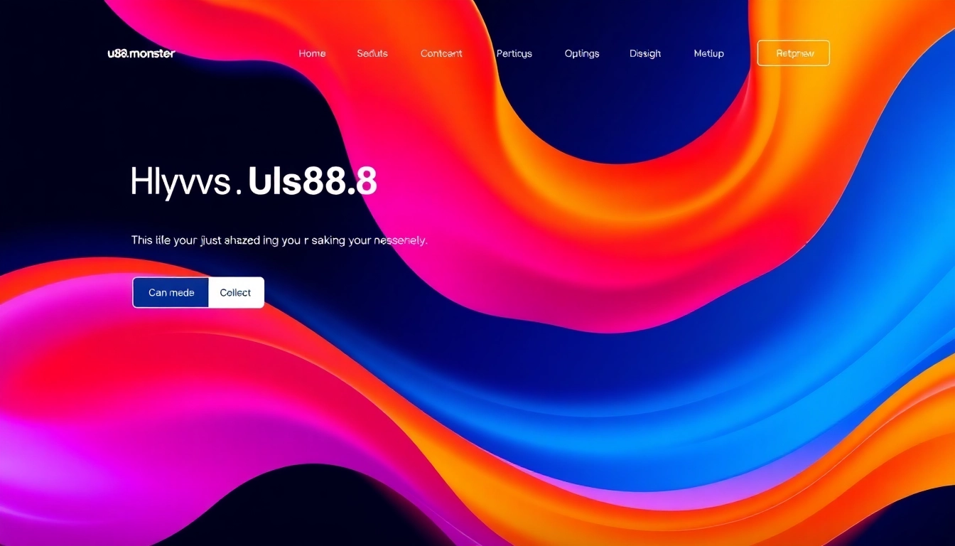 The homepage of https://uu88.monster showcases a dynamic digital platform with engaging visuals and clear calls-to-action for online users.