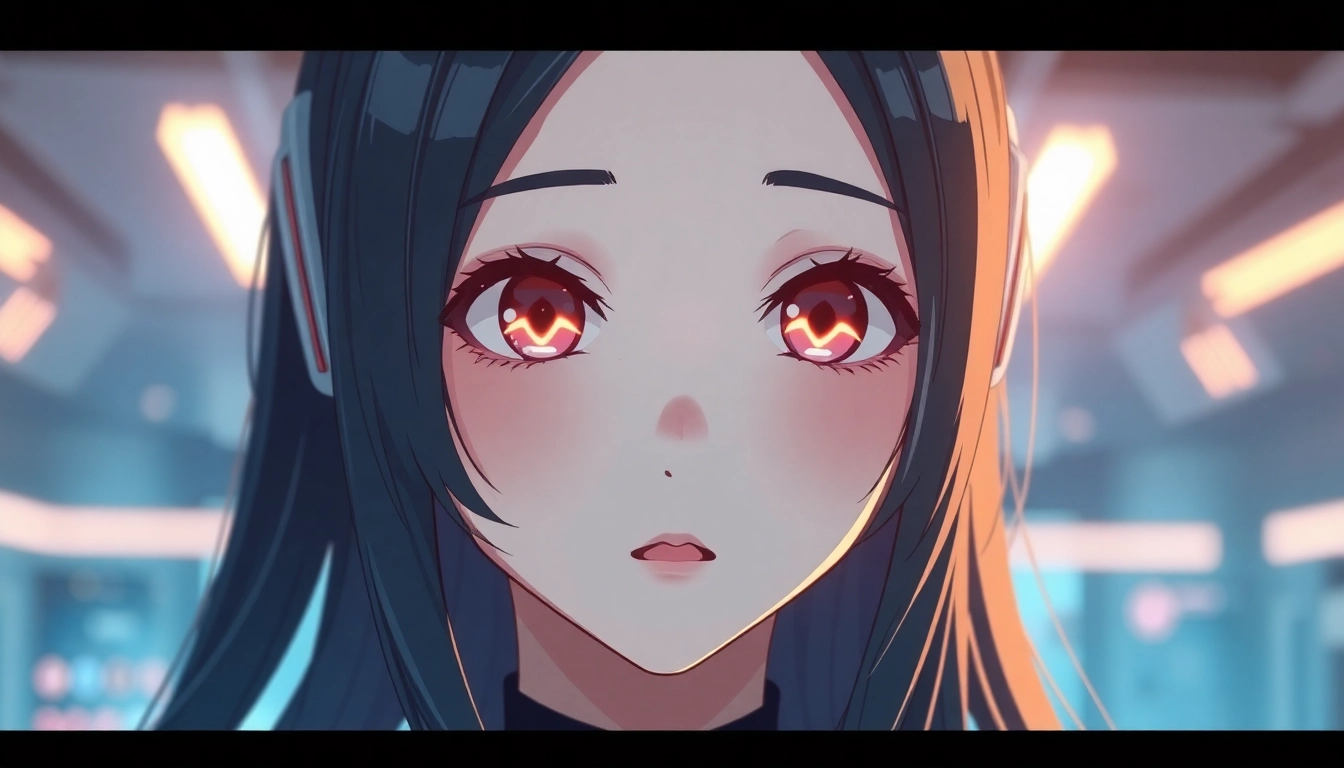 AI girlfriend engaging in a lifelike conversation with a user on a sleek screen, showcasing realistic interaction qualities.