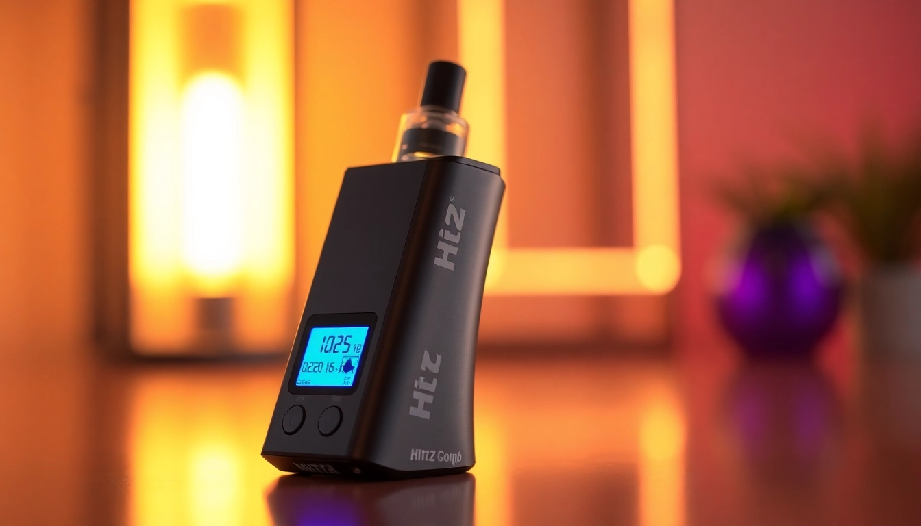 Authentic Hitz California disposable vape highlighting premium design and smooth vapor for